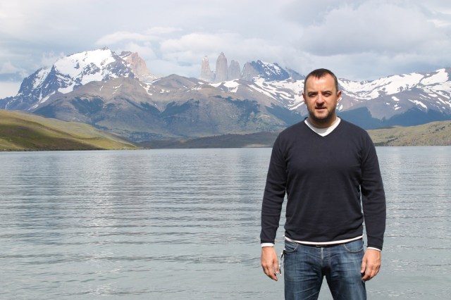 Jose Ferri en la Laguna Azul