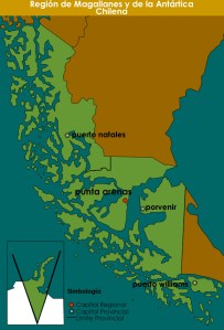 Mapa Region Magallanes